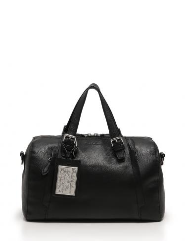 RALPH LAUREN・バッグ・ミニボストンバッグ 2WAY レザー 黒｜【公式