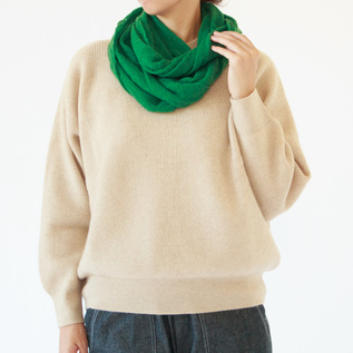 カシミヤ後染スヌード／Pin 1876（ピン1876）｜愛着を持ってずっと使い