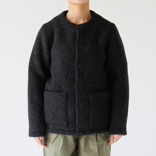 ウールジャケット WOOL COLLARLESS JACKET／Jackman（ジャックマン