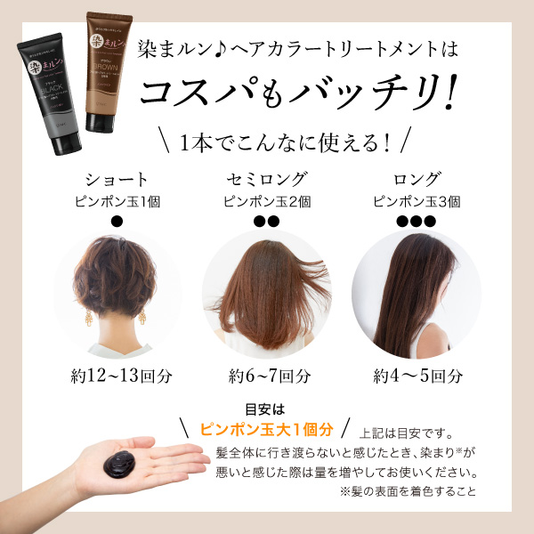 8364 染まルン♪ヘアカラートリートメント 220g カラー：ブラウン