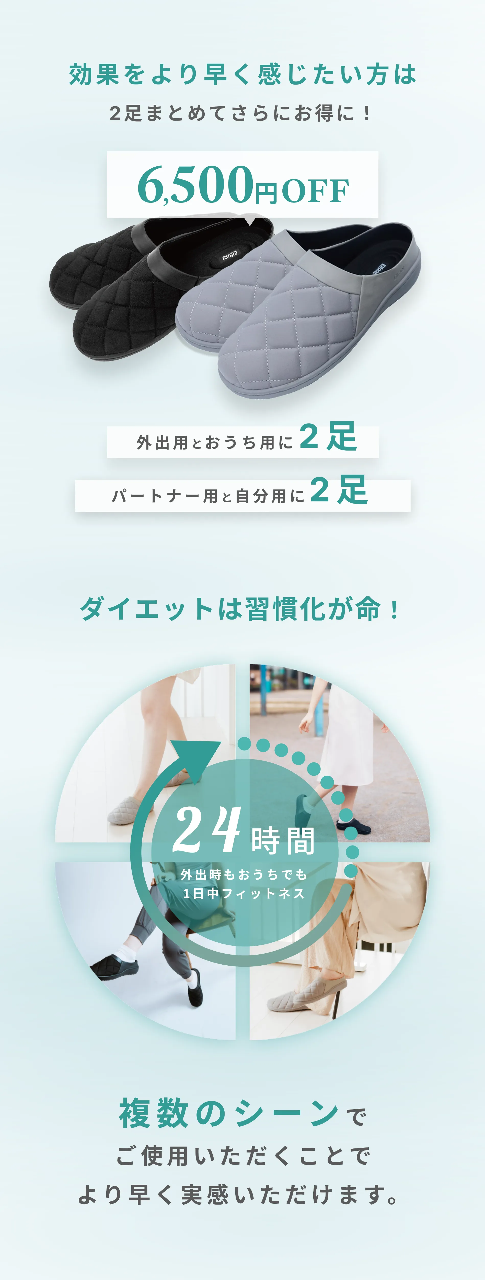 Elfoot(エルフット) - スリムスリッポンシューズ