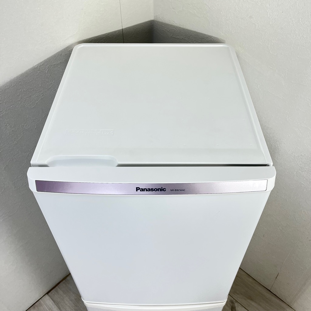 138L 2ドア冷蔵庫 パナソニック NR-BW14AC-W 2017年製 ホワイト 自動