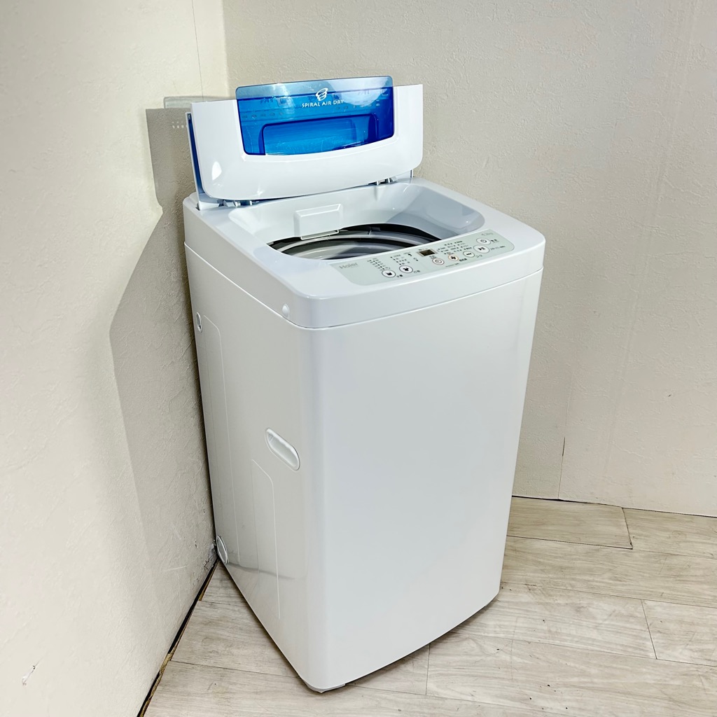 風乾燥 全自動洗濯機 4.2kg ハイアール JW-K42K-W 2015年製 一人暮らし