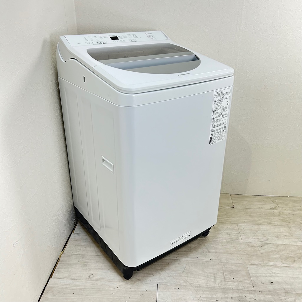 8.0kg 送風乾燥機能付 全自動洗濯機 パナソニック NA-FA80H8 ホワイト