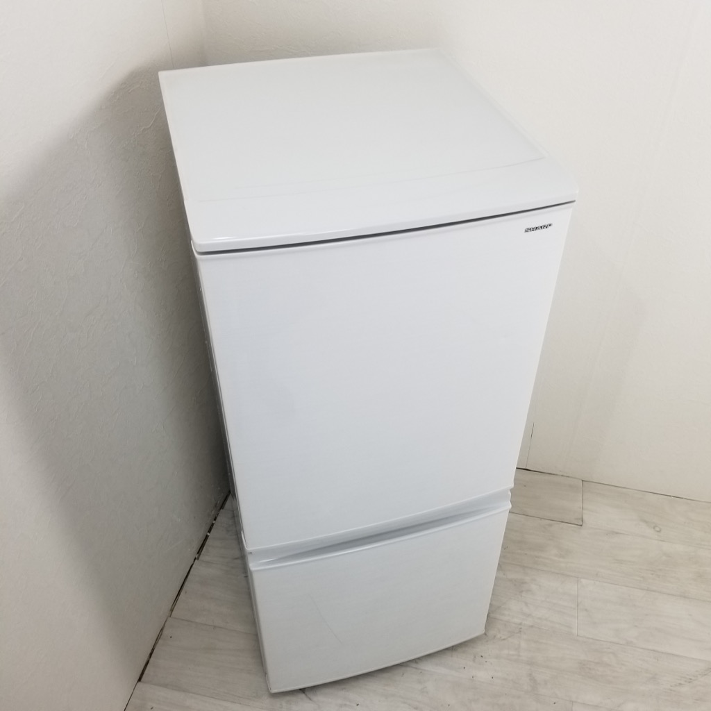 137L つけかえどっちもドア 2ドア冷蔵庫 シャープ SJ-D14D-W 2017年