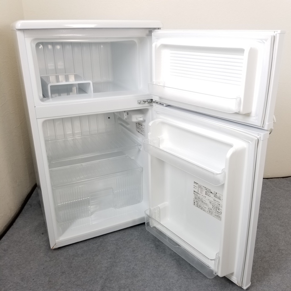 88L 2ドア冷蔵庫 MORITA MR-D09BB-W 2012年製 ワンルームに最適