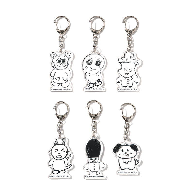 ランダム自筆アクリルキーホルダー(全6種) | SMTOWN OFFICIAL ONLINE STORE
