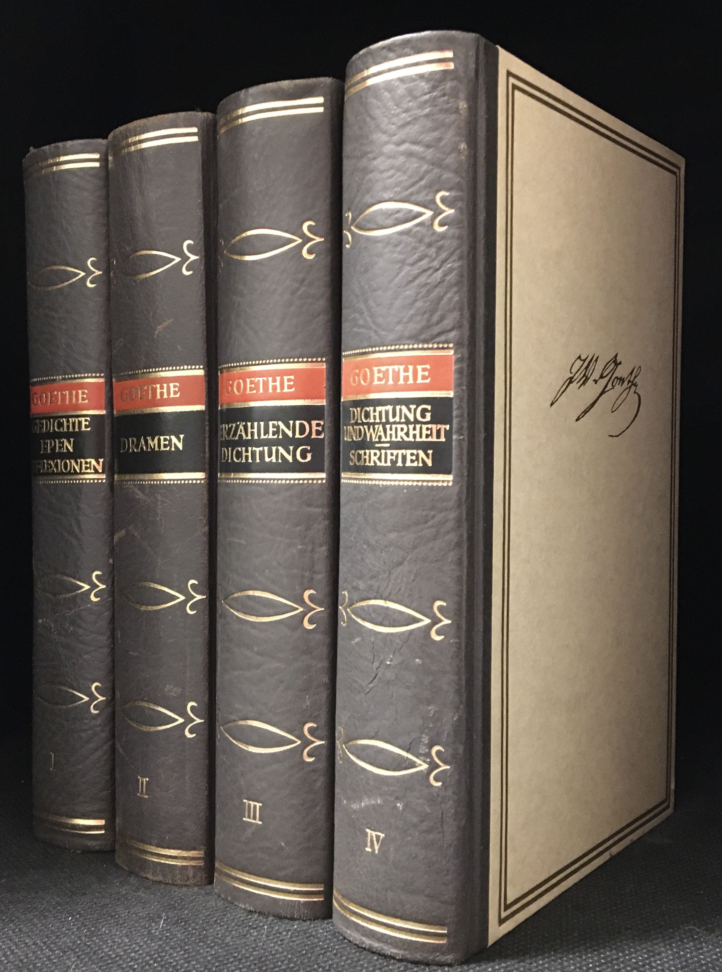Goethes Werke (4 Volumes) by Goethe, Johann Wolfgang Von