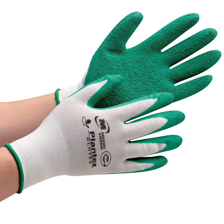 プランテックスグローブ 天然ゴム背抜き M | 【ミドリ安全】公式通販