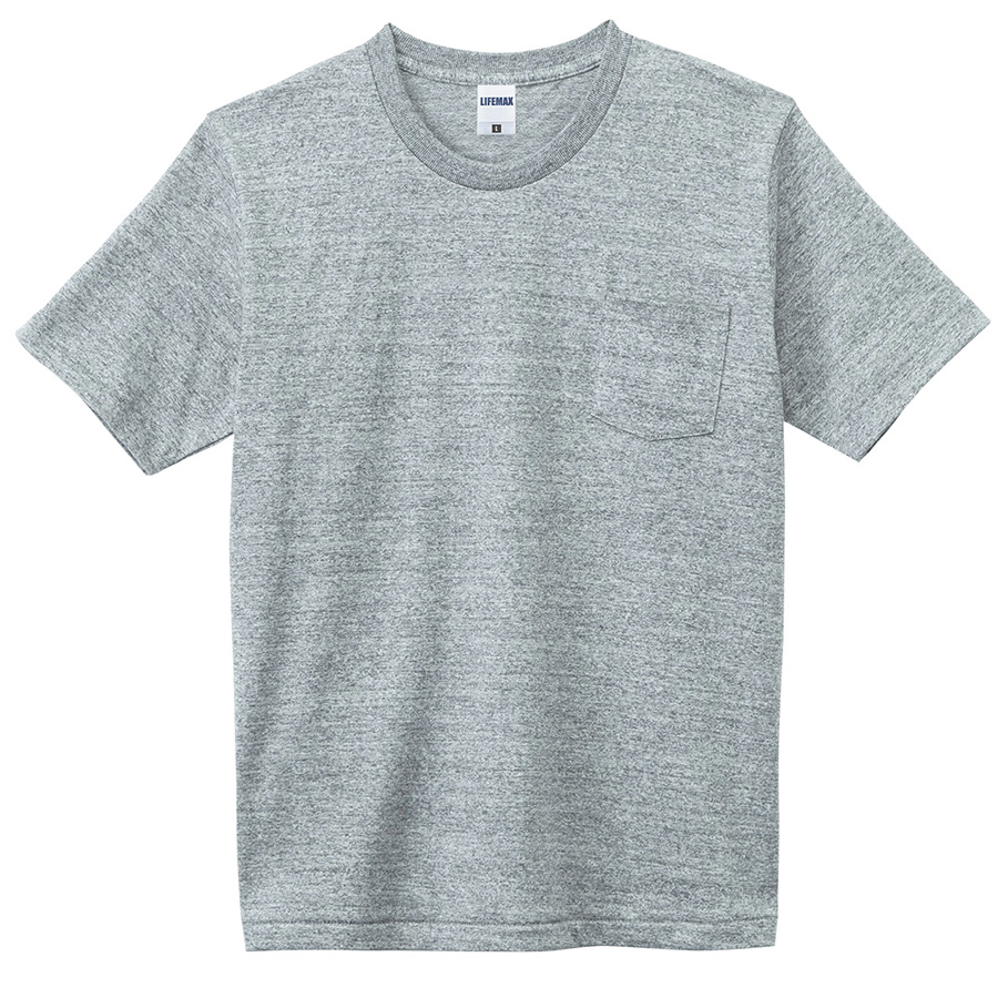 ポケット付き7．1オンスTシャツ MS1145－2 杢グレー| 作業服