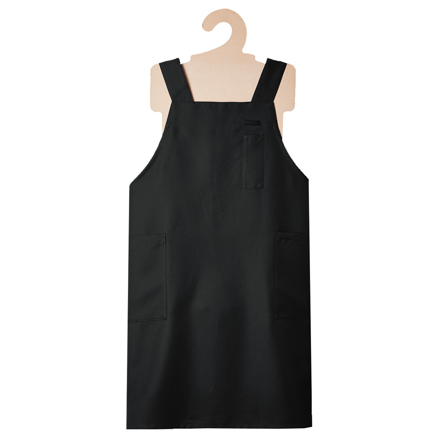 後ろH型エプロン 5223 00 ブラック| 作業服・作業着 | 【ミドリ