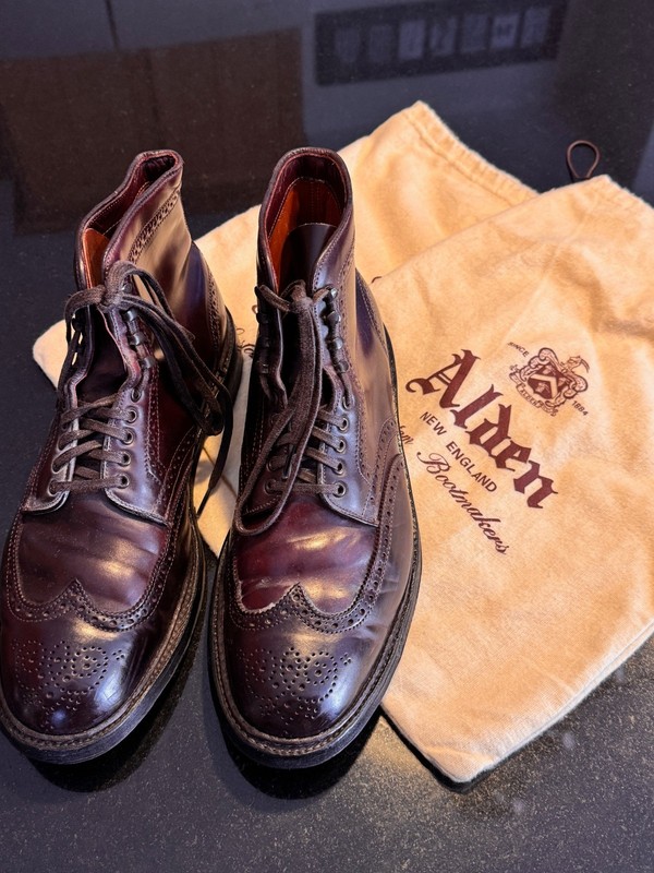 Alden 4461HC Color 8 Shell Cordovan Wing Tip Boot | Alden Model