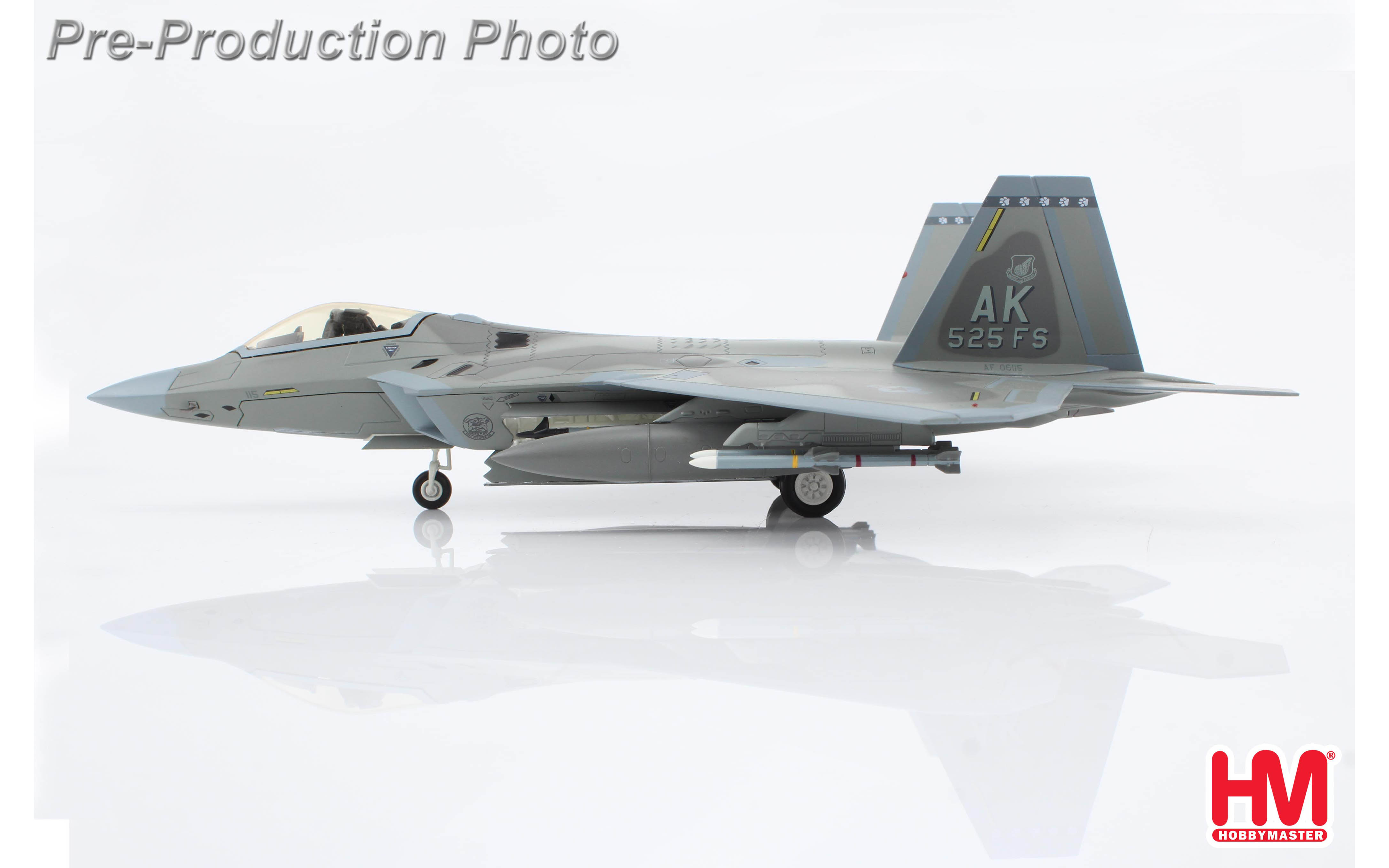 F-22A Raptor 3rd FW, 525 FS, Elmendorf AFB, 2011 - Hobby Master