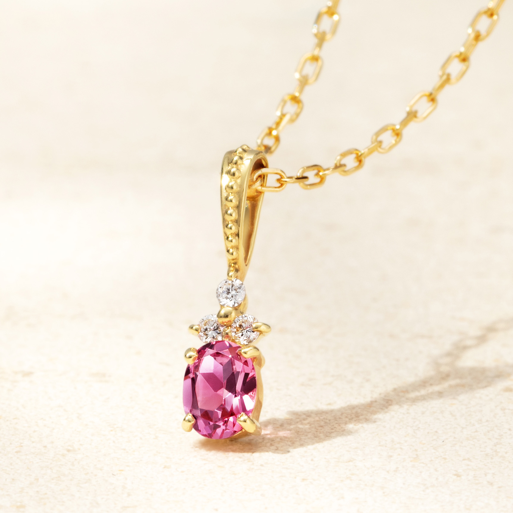 Bizoux（ビズー）公式｜ ホットピンクスピネル ダイヤモンド 18K