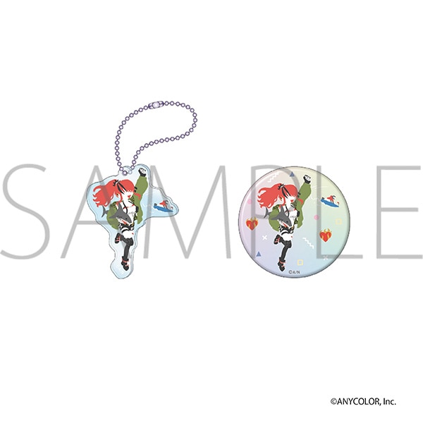にじさんじ 缶バッジ＆アクリルキーホルダーセット レイン・パターソン