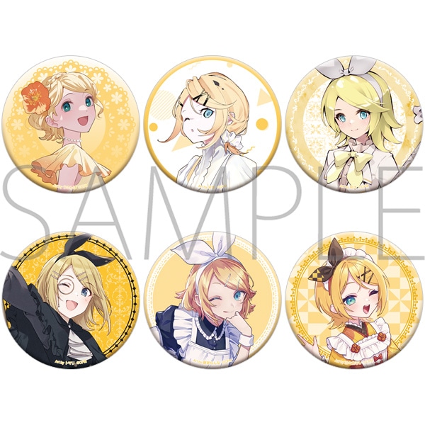 初音ミクシリーズ オーロラ缶バッジセット／鏡音リン: キャラグッズ