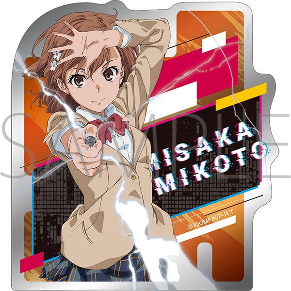 とある科学の超電磁砲 メタルステッカー／御坂美琴A: キャラグッズ