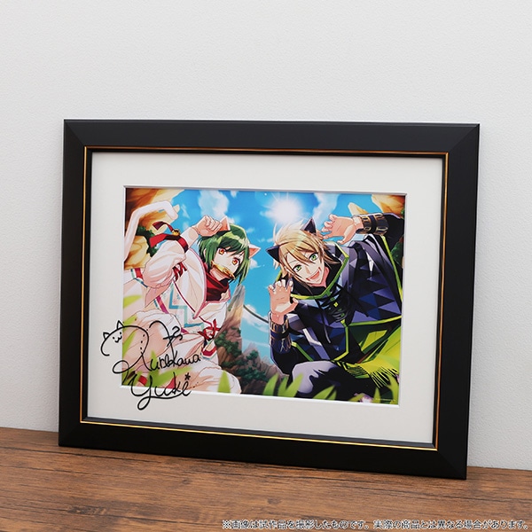 A3!展】大阪会場 複製サイン入りキャラファイングラフ 瑠璃川 幸