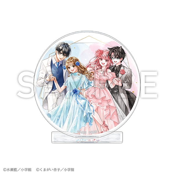 スタンド付きアクリルコースター みなくま展 水瀬藍＆くまがい杏子画業