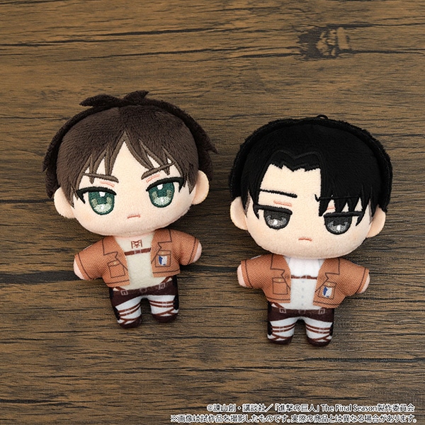 進撃の巨人 リヴァイ エレン USJ ユニバ限定 ぬいぐるみカチューシャ