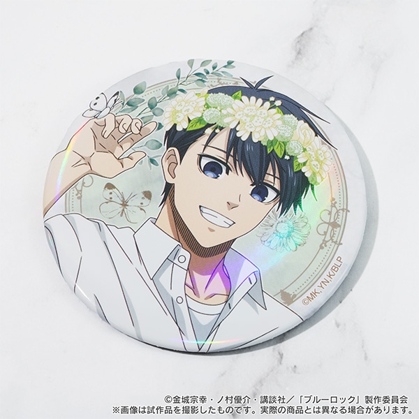 ブルーロック2期 ビッグホログラム缶バッジ／糸師 冴: キャラグッズ