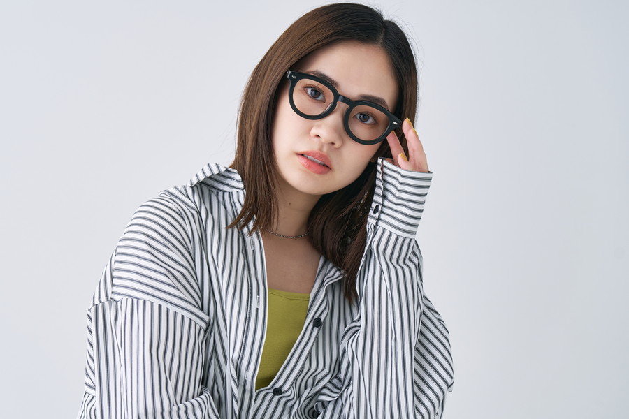 Zoff｜AOI IHARA ボストン型セルフレーム/ダークグリーン（ZN231023