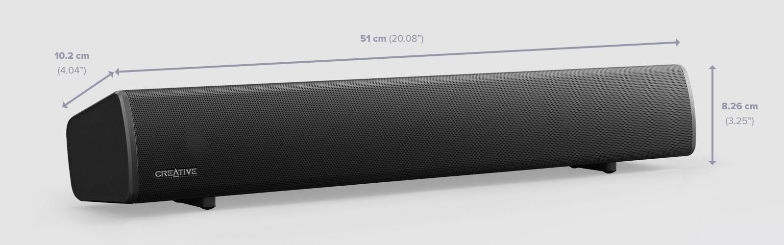 Sound Blaster GS5 RGB Gaming Soundbar with SuperWide™ Technology