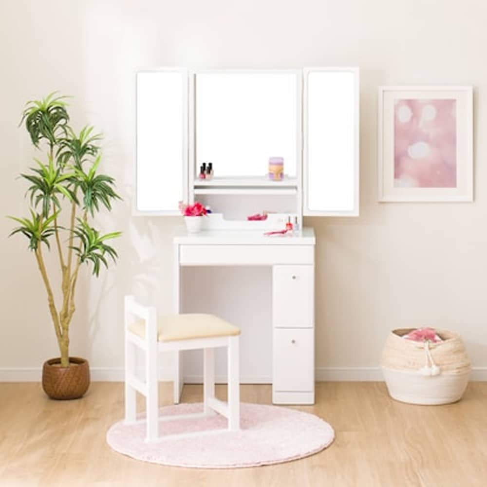 gammaraymo15ページ、ドレッサー gammaraymo15ページ、ドレッサー ドレッサー セット 三面鏡 ホワイト
