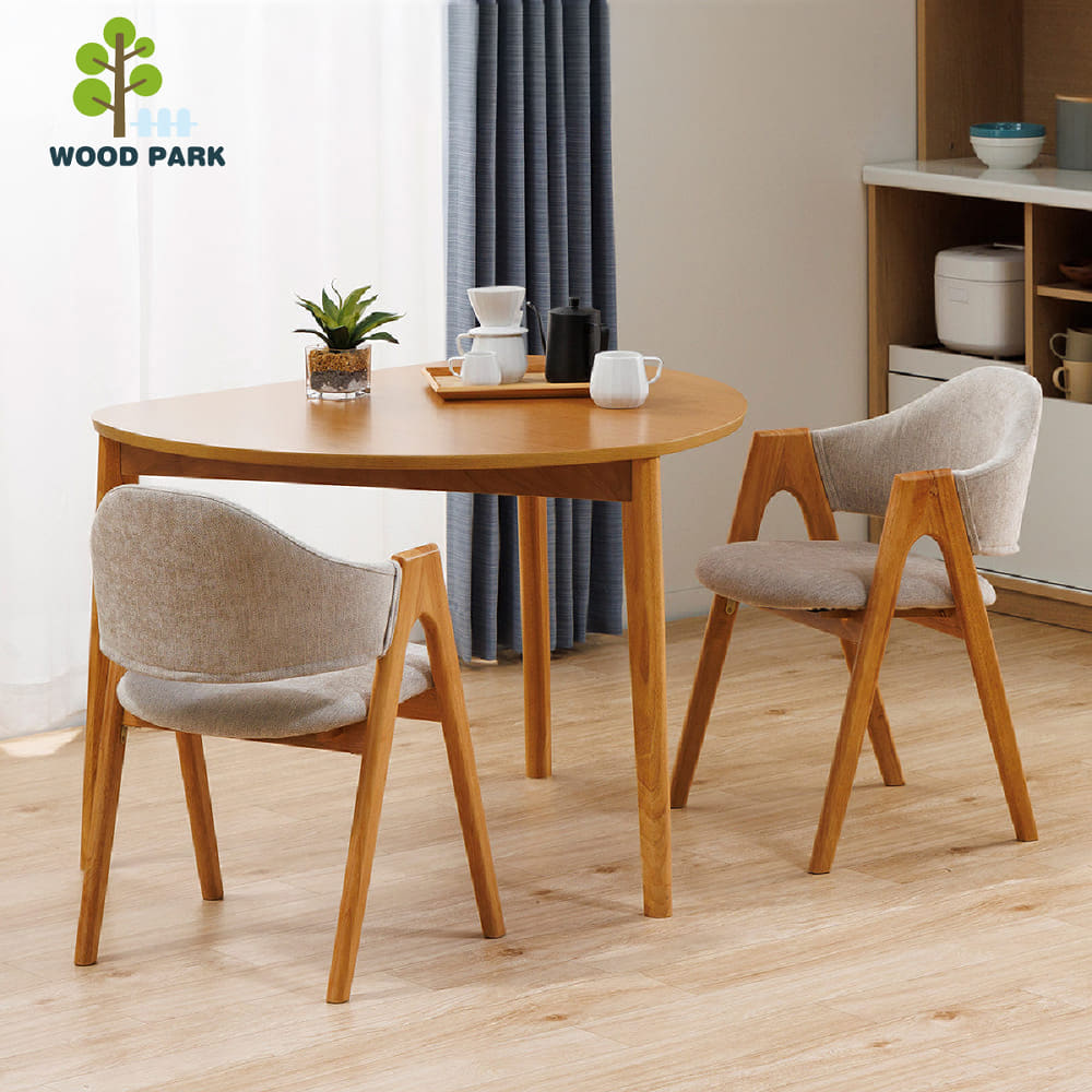 美品［ウッドパーク］ラウンドバックダイニングチェア② 美品［ウッド