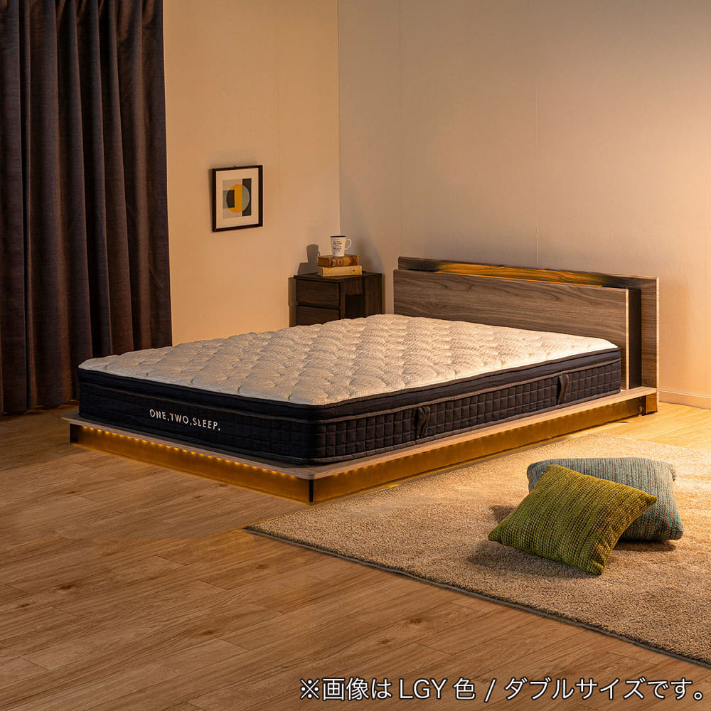ダブル ベッドフレーム ディオス DGY※マットレス別売(ダブル 5Y