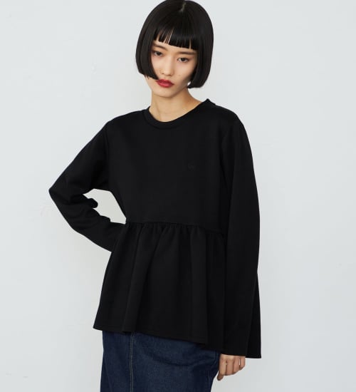 期間限定SALE】ペプラムプルオーバー ダンボールニット|Lee|リー