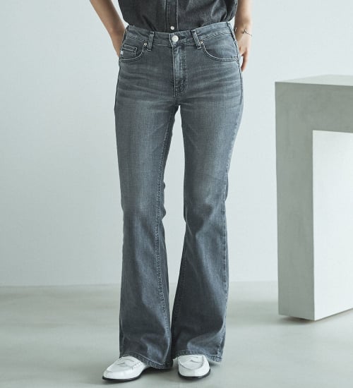 試着対象】SOMETHING LISA フレアデニムパンツ|SOMETHING|サムシング