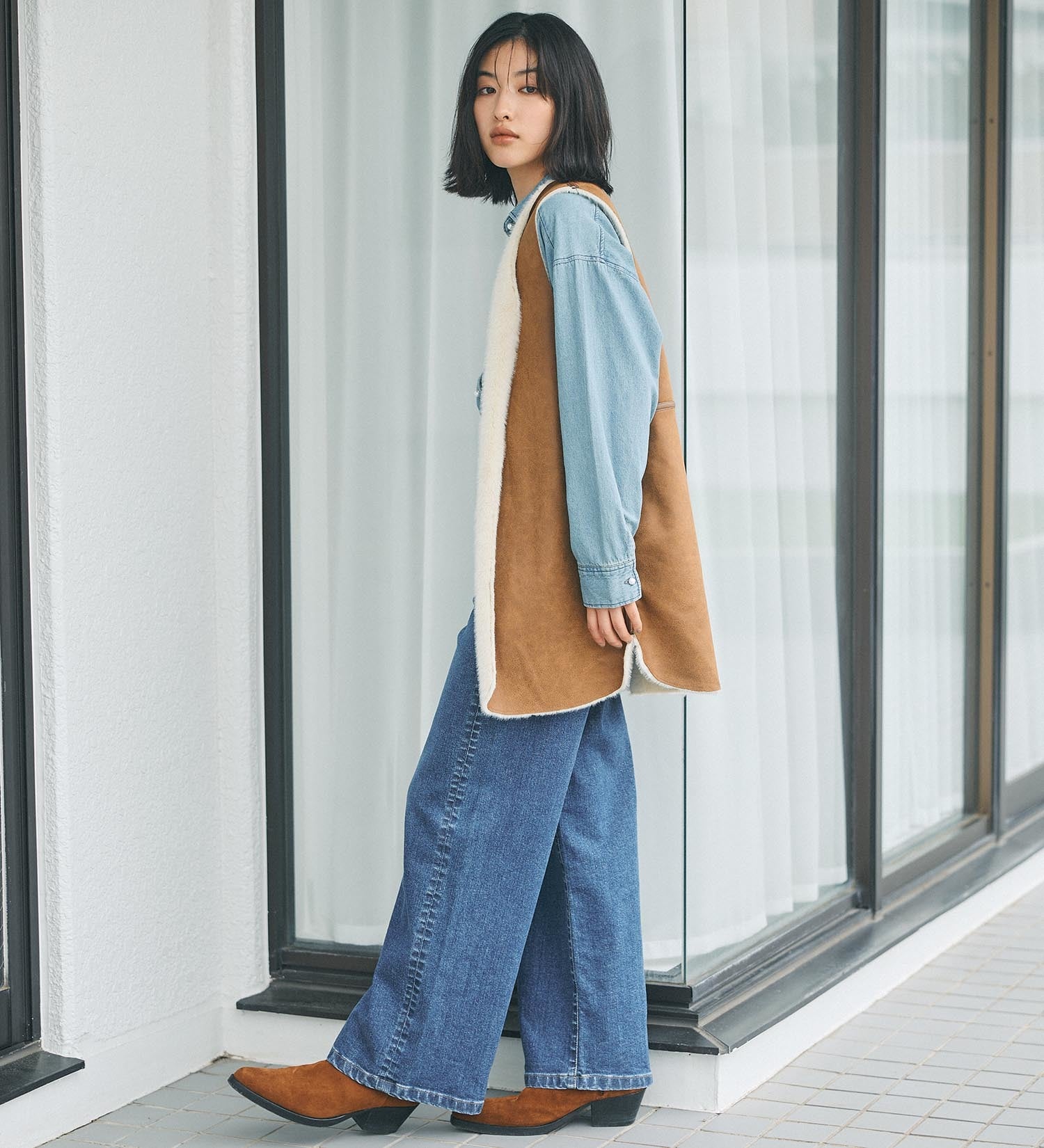 FINAL SALE】SOMETHING リバーシブルファーベスト|SOMETHING|サムシング