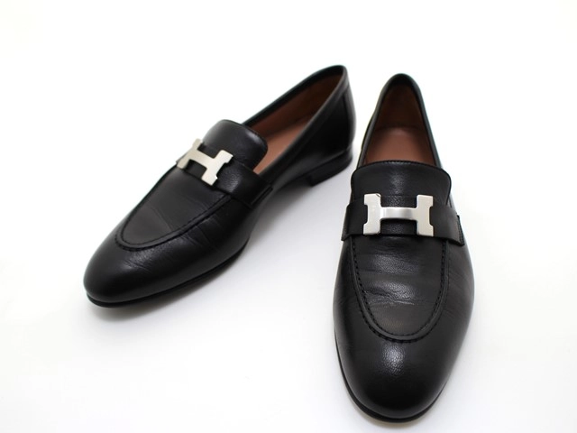 味噌汁さま専用エルメス モカシンパリローファー黒 楽天市場】エルメス