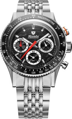 Nivada Grenchen 87042Q01 Chronoking Mecaquartz - Inter.Bezel on