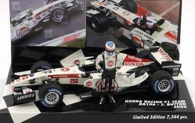 2006 Minichamps 555 Honda RA106 J.Button Chinese gp (Figure