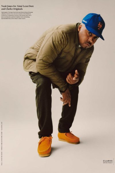 Nas Fronts New Aimé Leon Dore x Clarks Wallabee Collaboration - Notion