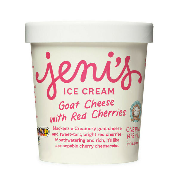 Jeni's Ice Cream Goat Cheese with Red Cherries Same-Day Delivery