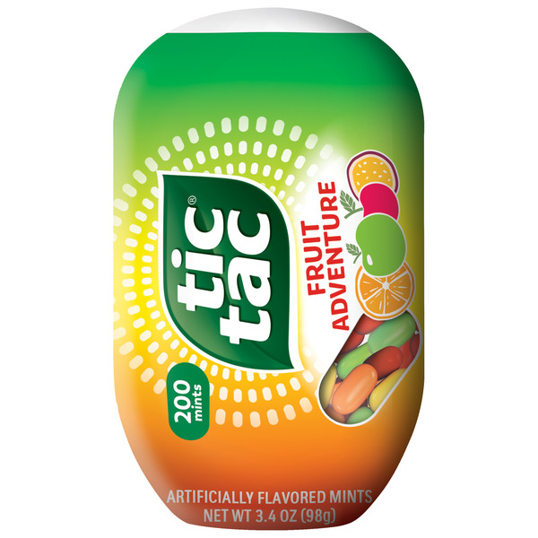 Tic Tac Fruit Adventure, On-the-Go Pocket-Sized Mints, 200 pieces