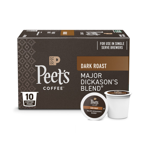 Peet's Coffee Major Dickason's Blend, Dark Roast Single Serve