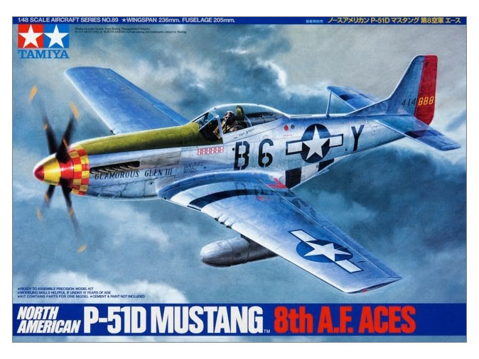 タミヤ 1/48 傑作機シリーズ ノースアメリカン P-51D マスタング 第8