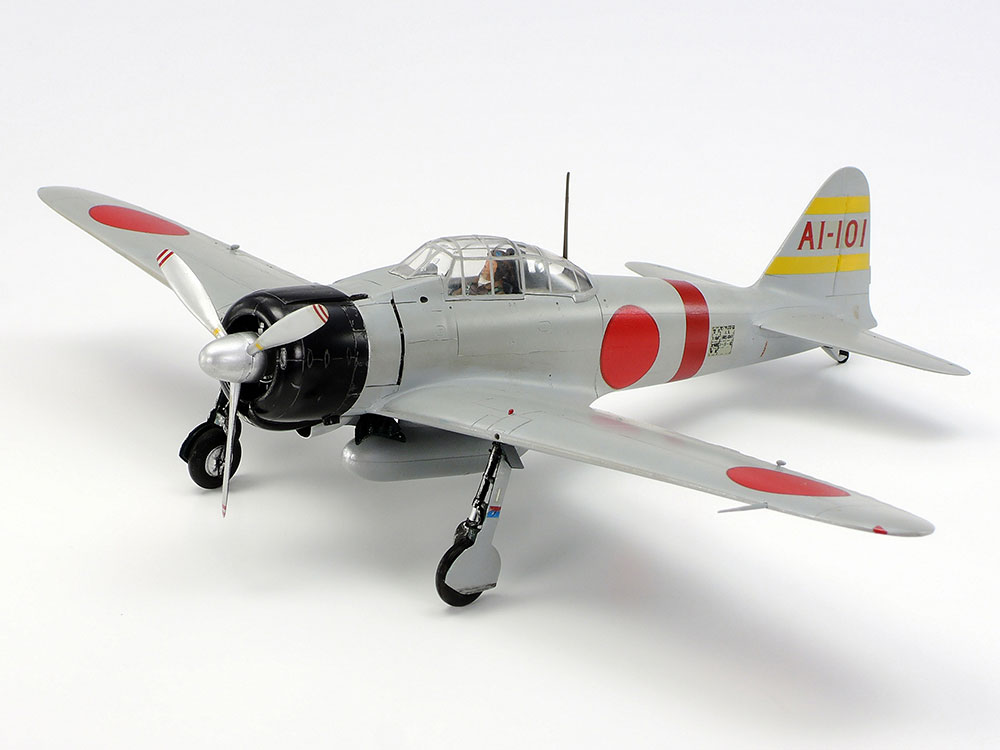 タミヤ1/48 零式艦上戦闘機21型 坂井三郎搭乗機 リアルモーター
