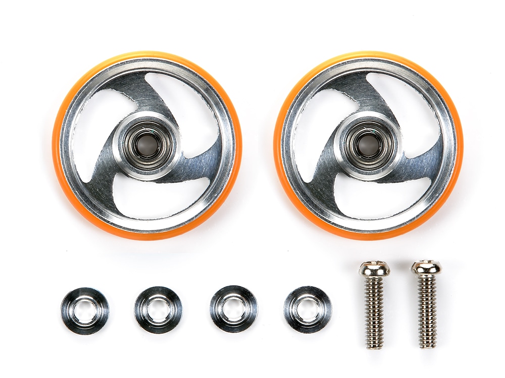 タミヤ ミニ四駆特別企画 19mmプラリング付アルミベアリングローラー