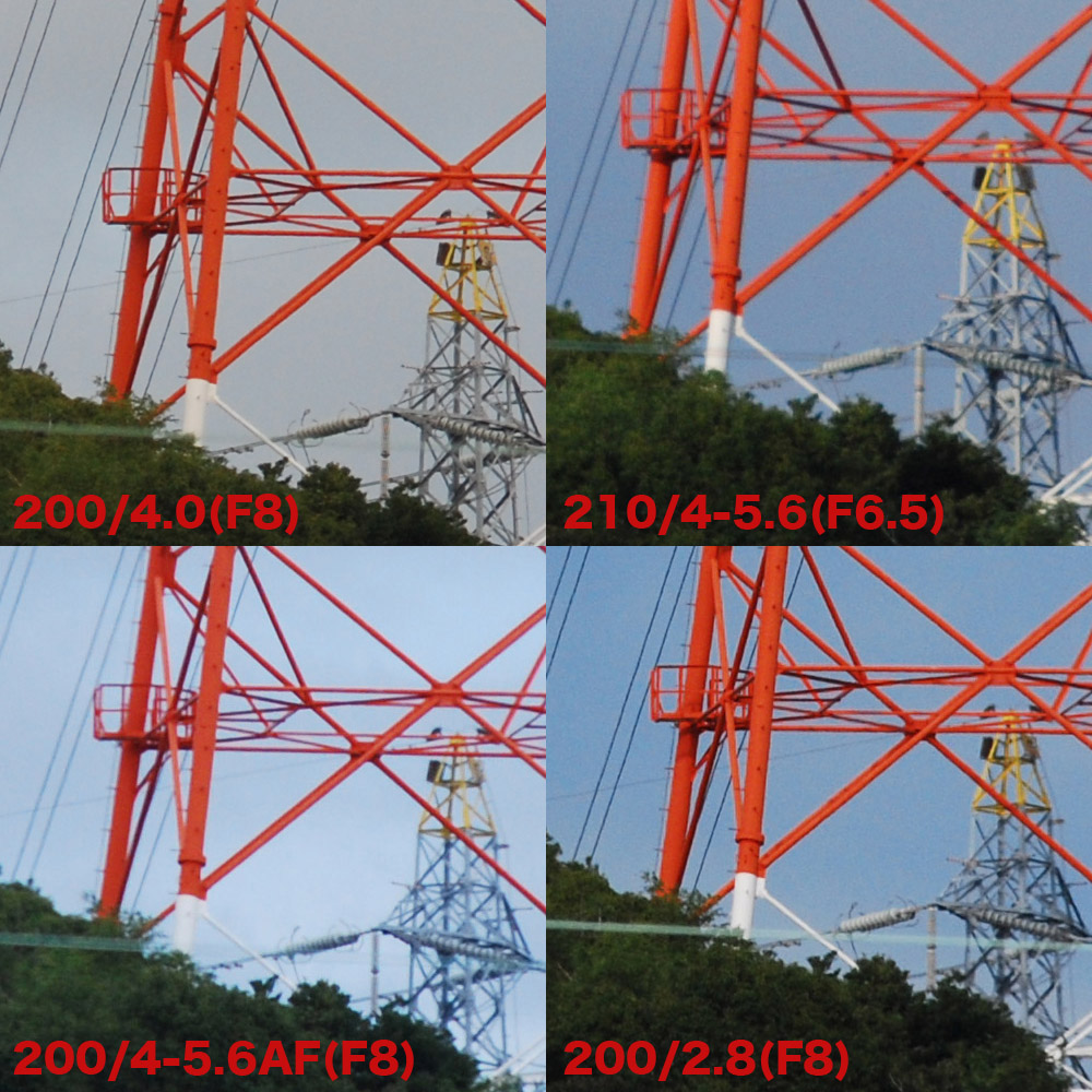 ニコンの望遠レンズをD60で写り比較 – D60で工場夜景