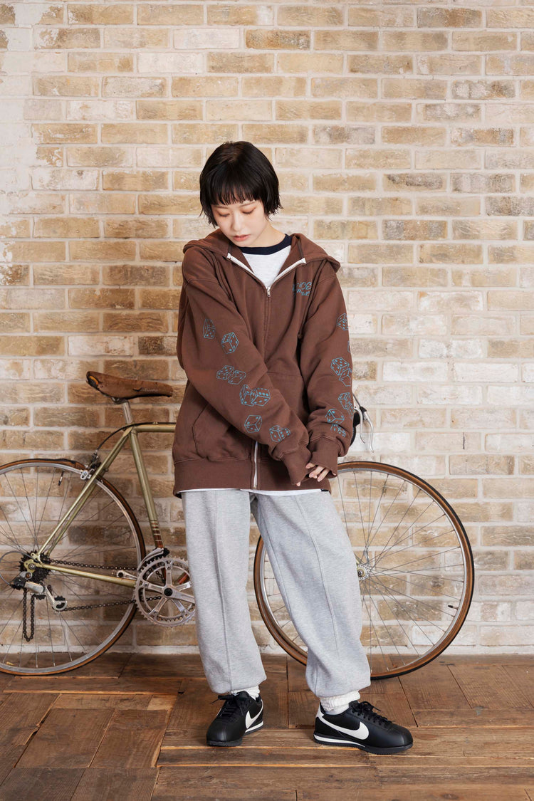 Da-iCE Fade Zip Hoodie(brown)