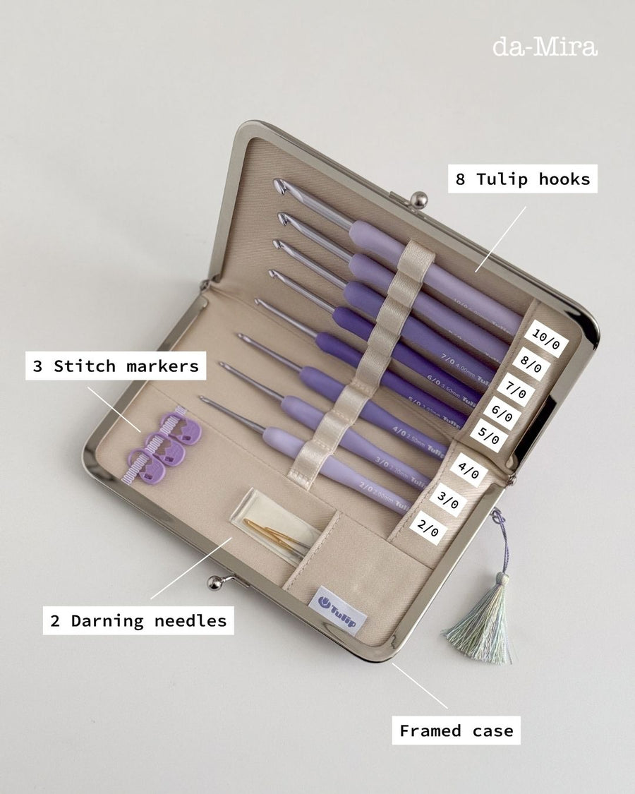 Limited Set: Tulip Etimo Murasaki Purple Crochet Hook (Set) – da-Mira