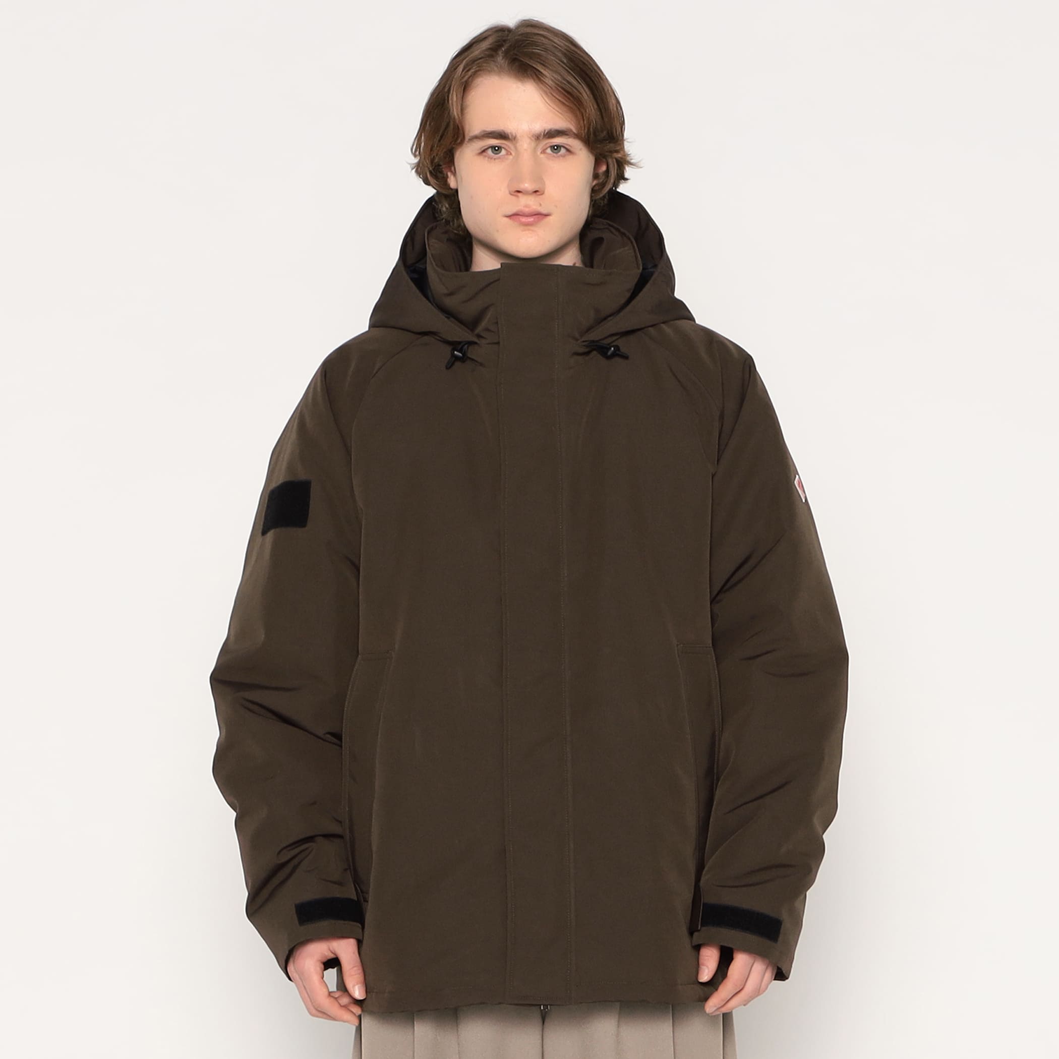 DANTON MEN'S ARMY HOODED DOWN JACKET