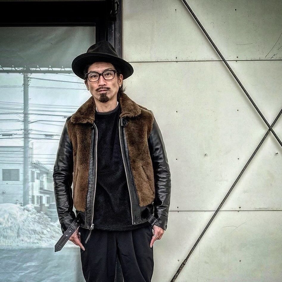 FOUNTAINHEAD LEATHER【THETA/ ｼｰﾀ】BLACK！！熊ジャン（grizzly