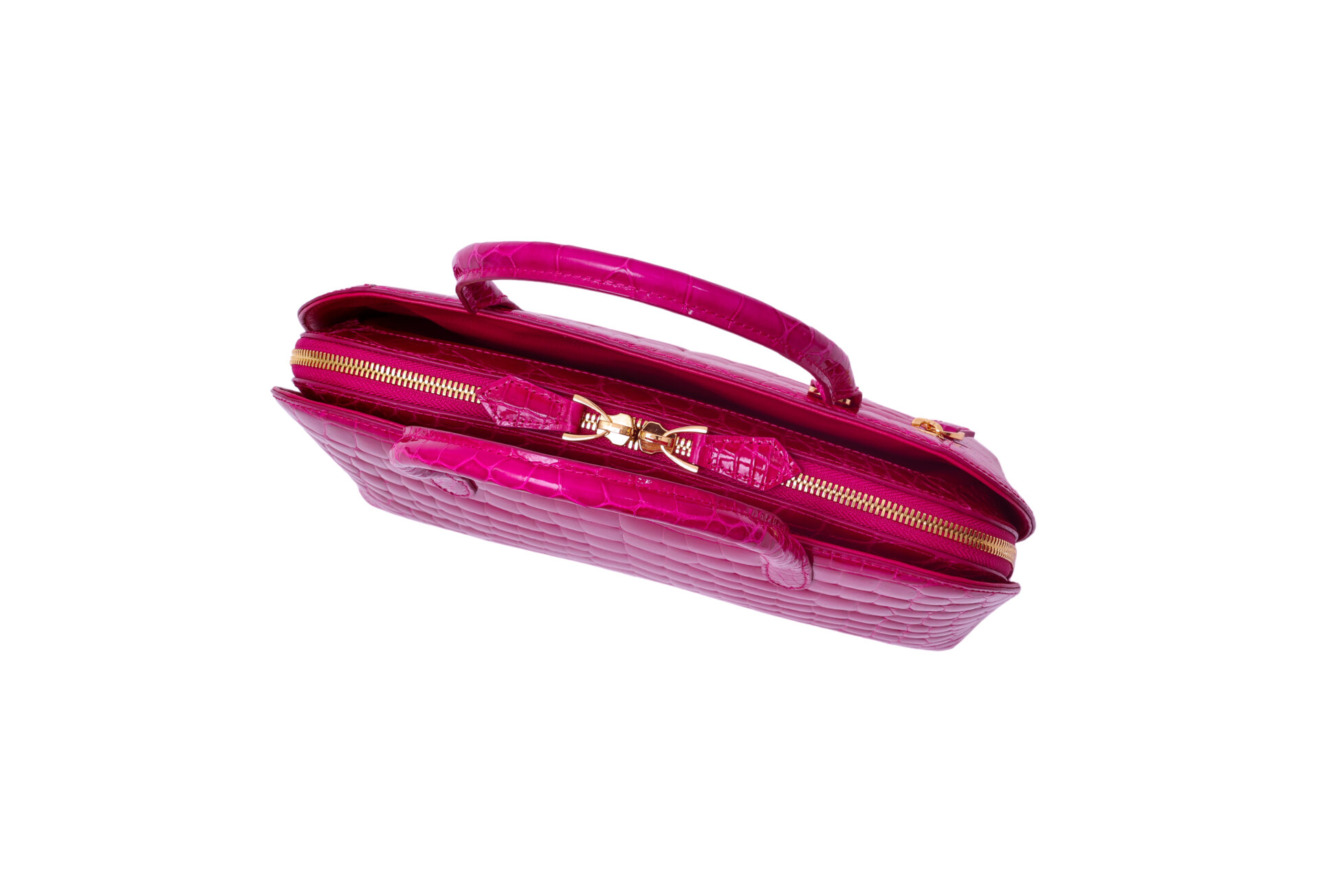 crocodile landscape bag（HCP）≪pink≫ – Jeanne & Jean