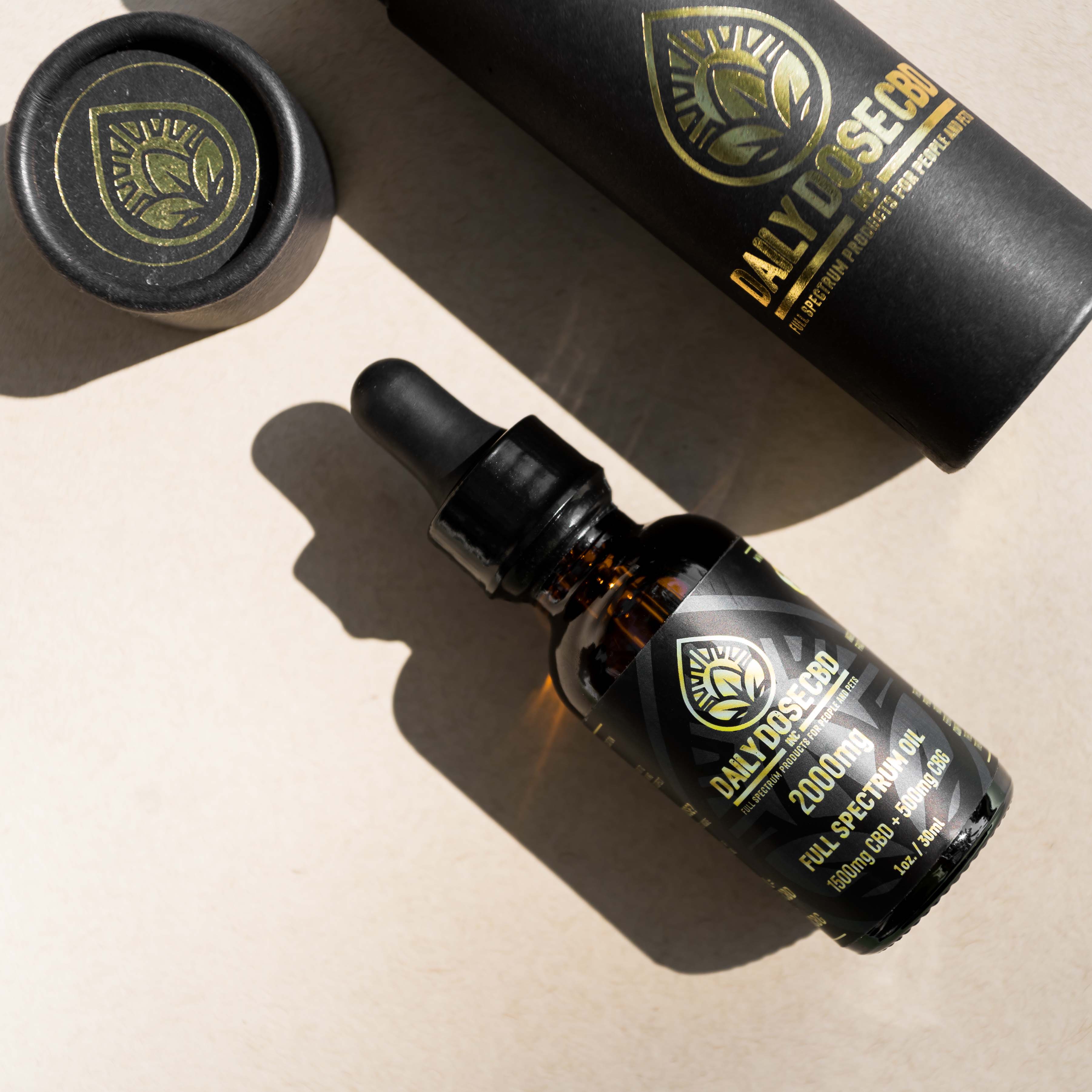 CBD + CBG TINCTURE 1000MG-4000MG – Daily Dose CBD